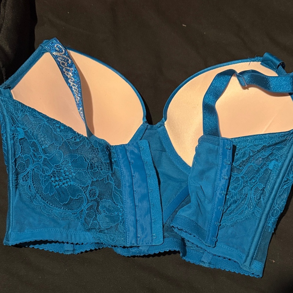 Victoria's Secret Teal Lace Bra - Picture 2 of 2